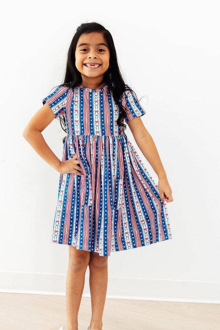 Mila & Rose - All-American Girl S/S Pocket Twirl Dress