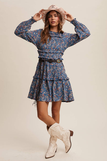 Listicle - Floral Smocked Mini Dress LD1467