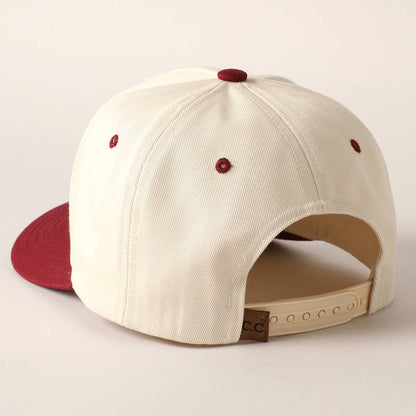 Fashion City - Plain Two-Tone Canvas Cotton Trucker Hat