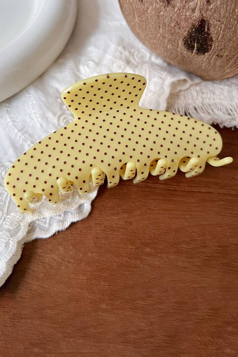 Soli Echo - Polka Dot Hair Claw Clip
