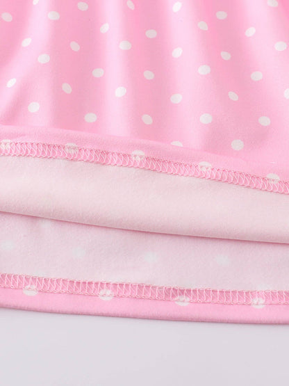 Rylee Faith Designs - Pink Rabbit Ruffle Girl Dress
