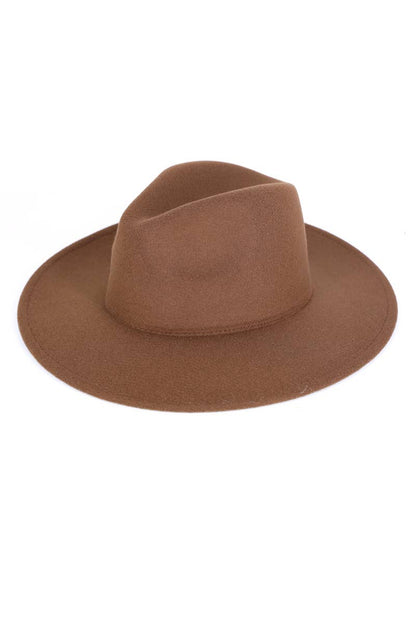 Anarchy Street - Solid Flat Brim Panama Hat