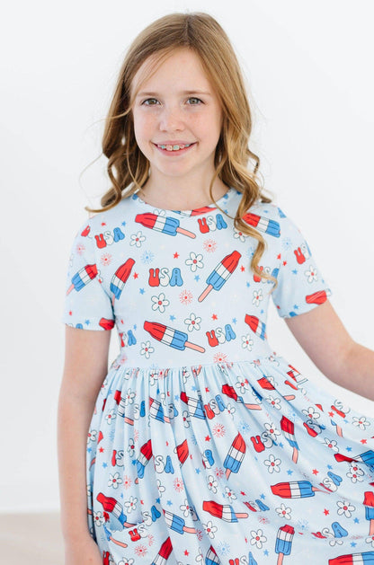 Mila & Rose - Proudly Patriotic S/S Pocket Twirl Dress