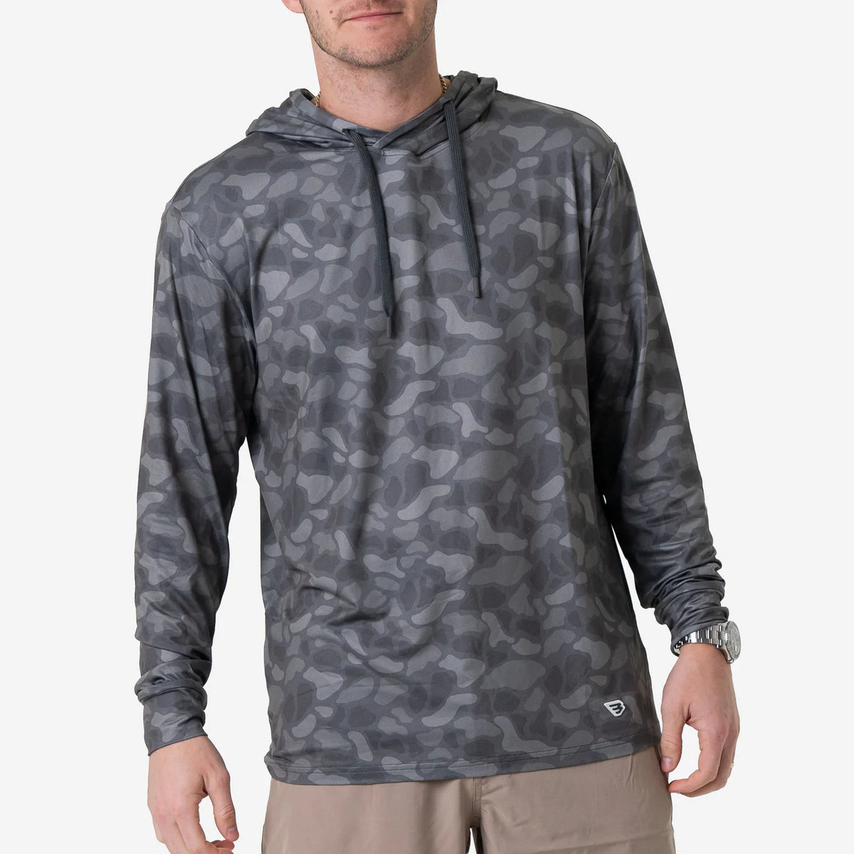 Burlebo Performance Hoodie Stone Camo