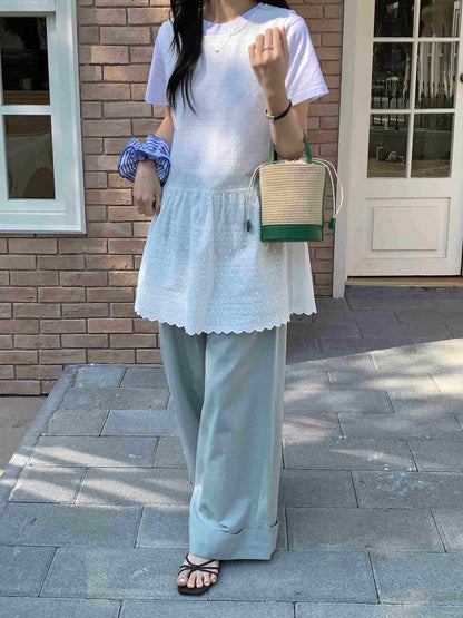 Pretty Persuasions - P25035 Straw Bucket/Crossbody Bag