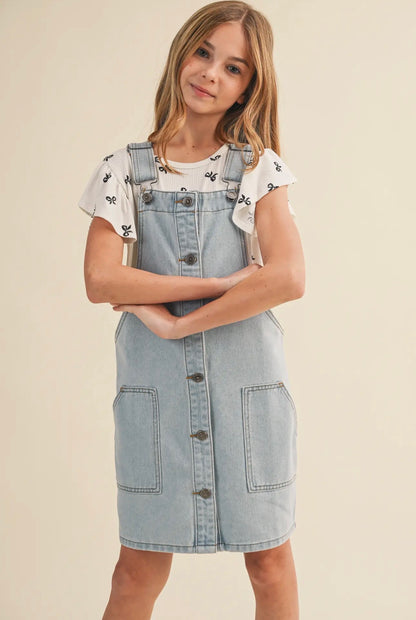 The Shimmer Shack Tween Everyday Denim Jumper