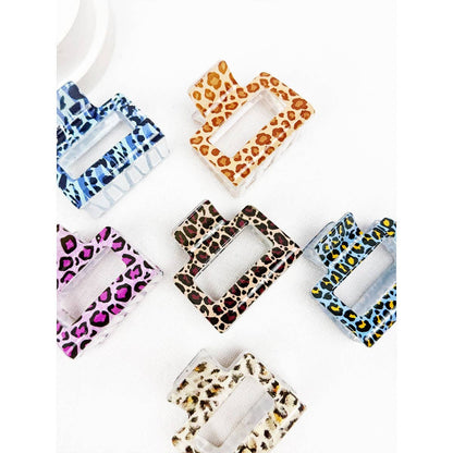 Leopard Print Medium Size Hair Clip Claw Clip
