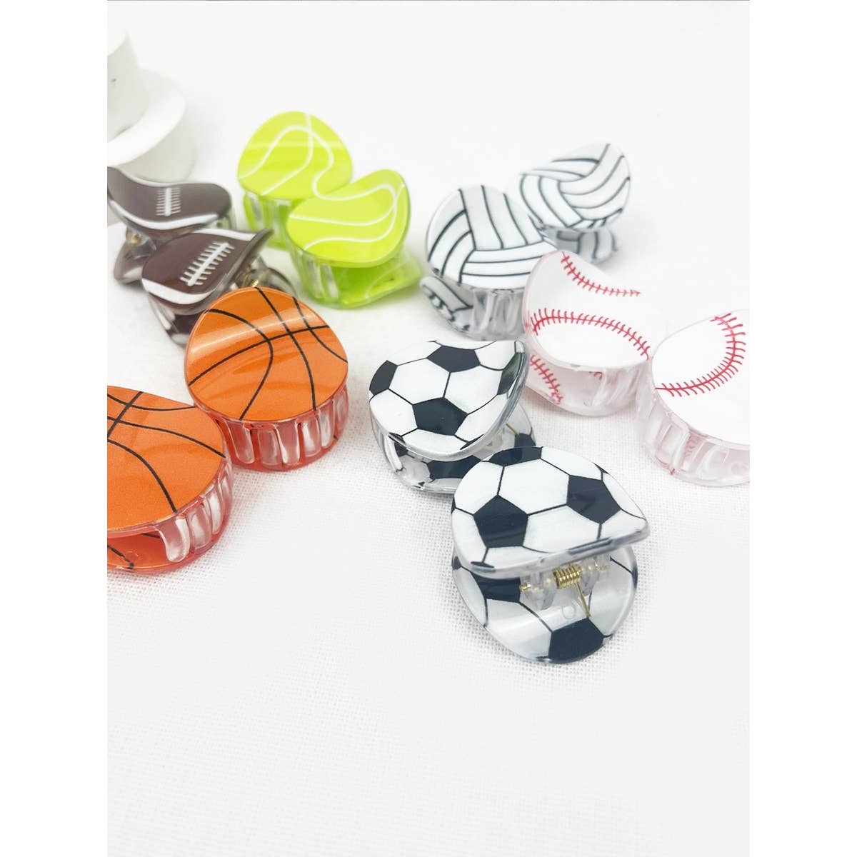 Sports Ball Theme Claw Clips