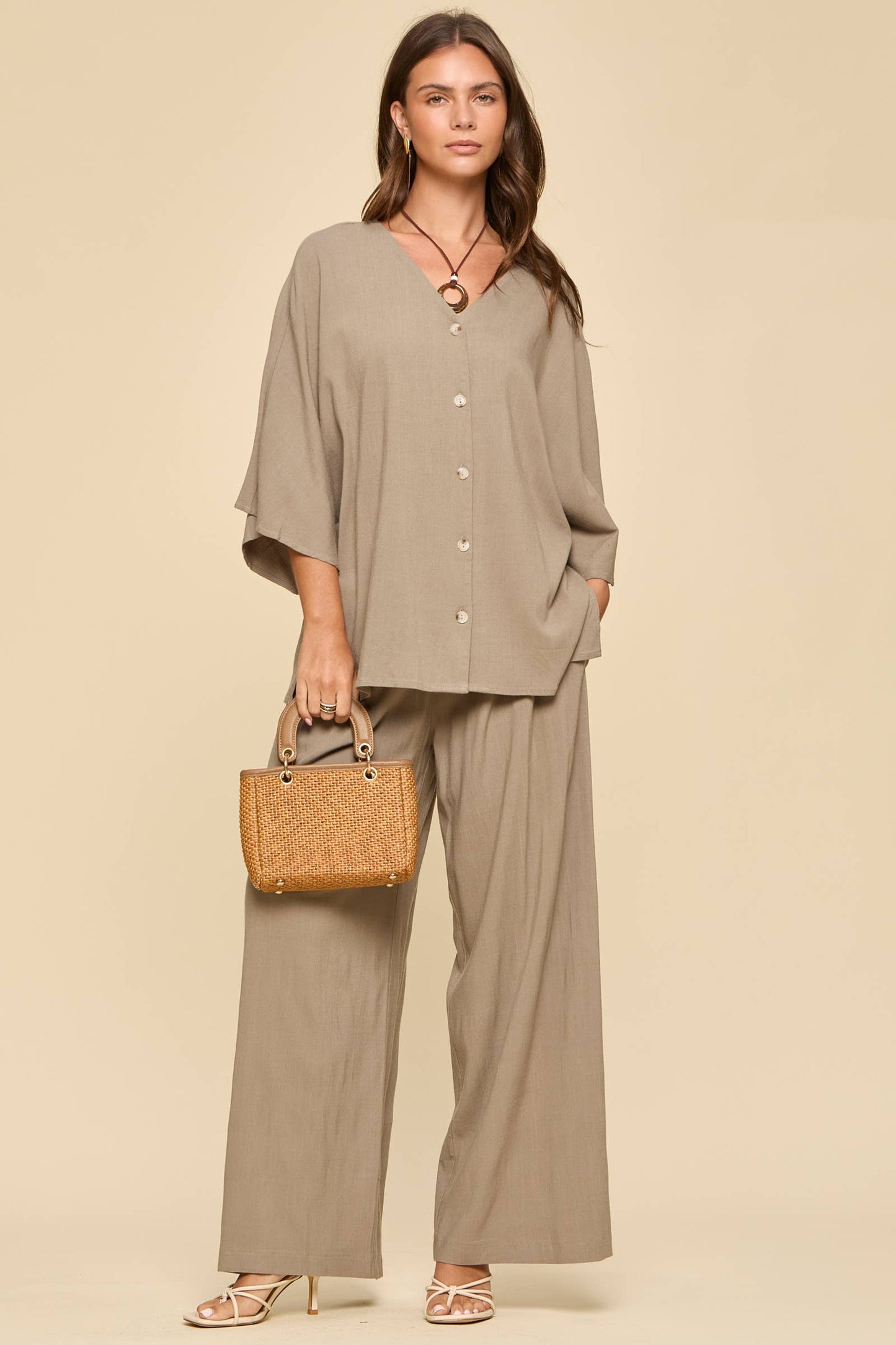 Dear Scarlett - 2-Piece Linen Summer Set
