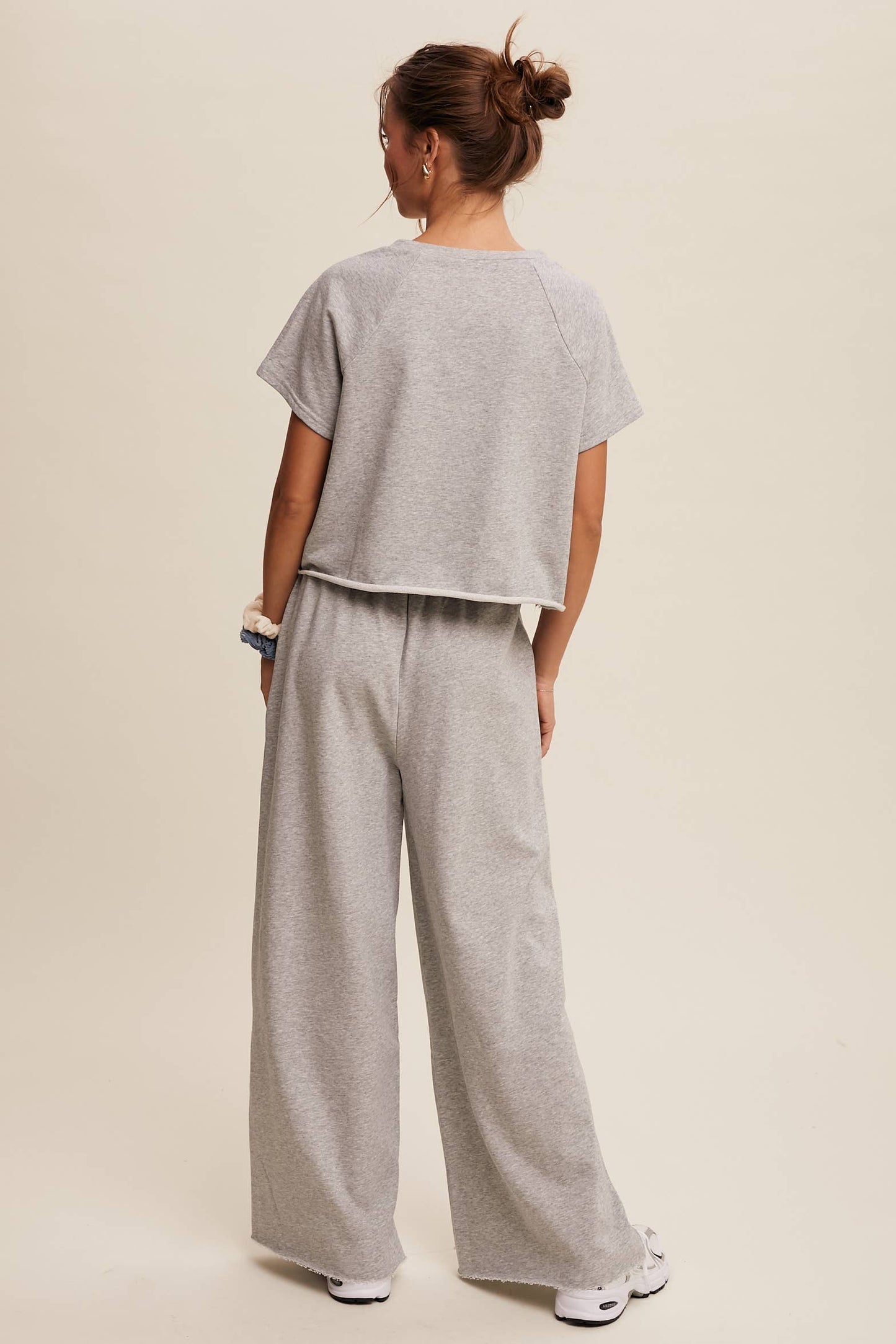 Listicle - Relaxed Fit Top and Wide Leg Pants Lounge Set