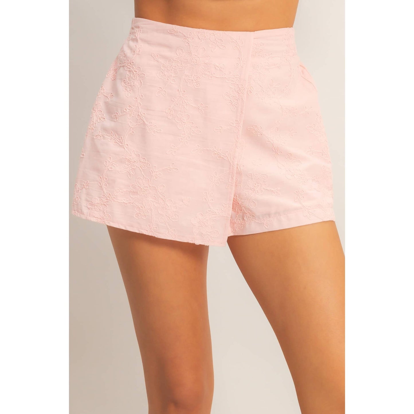 HYFVE - Floral Embroidered Wrap Skort