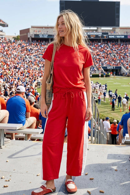 Sewn and Seen - Scuba Side Panel Gameday Relaxed Pants
