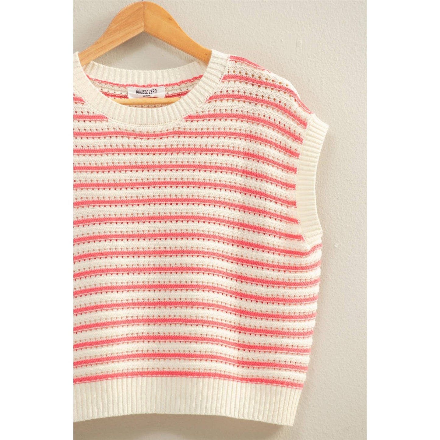 HYFVE - Striped Sleeveless Crew Neck Top