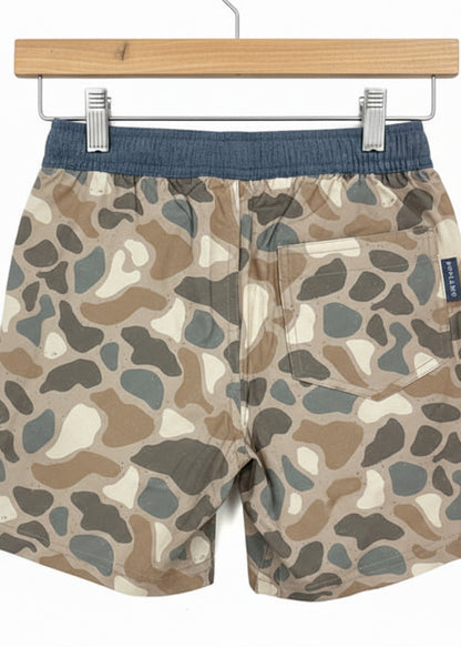 Burlebo Youth Pintail Camo Athletic Shorts