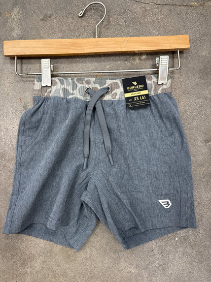 Burlebo Youth Grizzly Grey Athletic Short