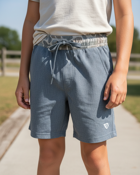 Burlebo Youth Grizzly Grey Athletic Short
