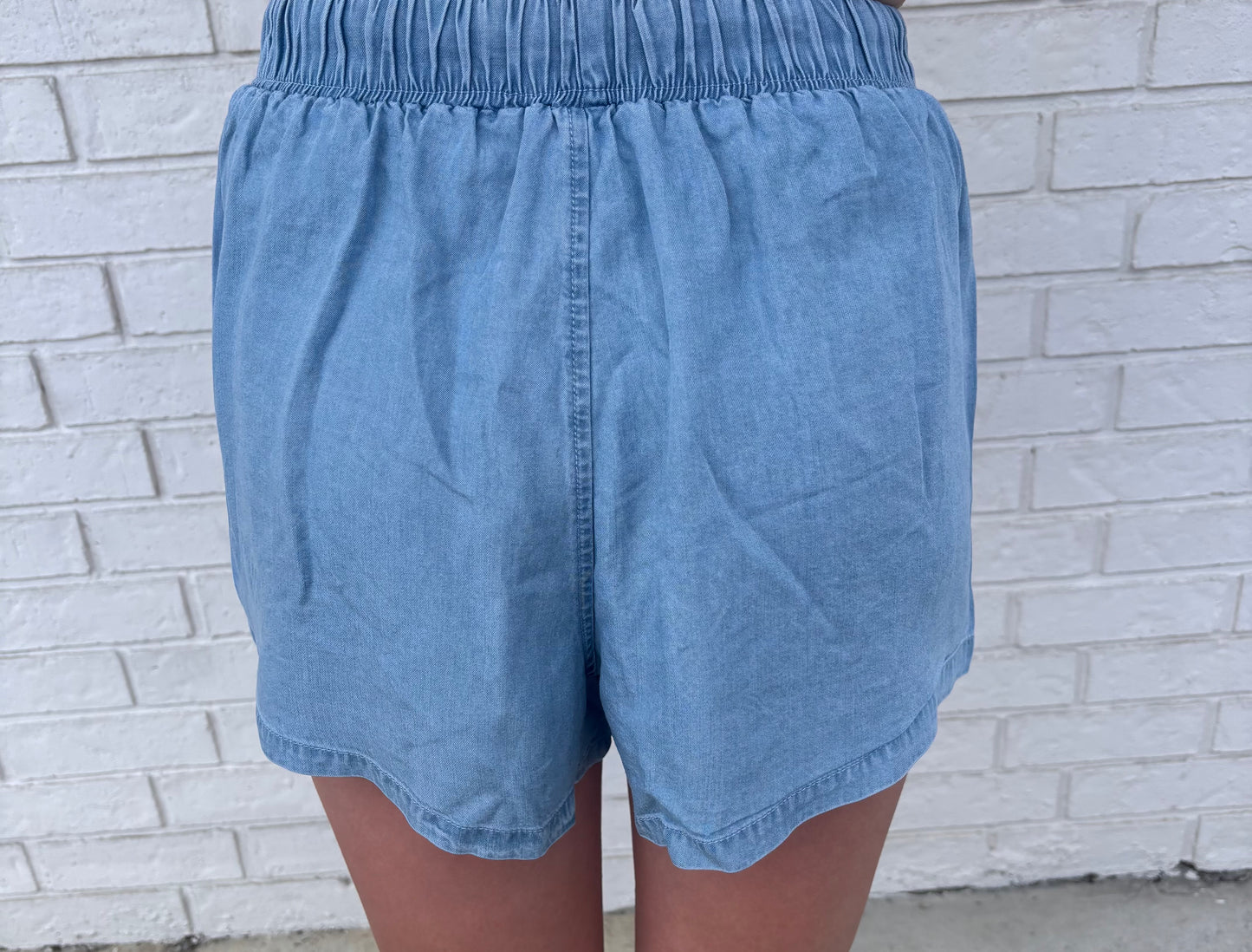 Lyocell Drawstring Shorts
