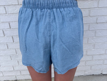 Lyocell Drawstring Shorts