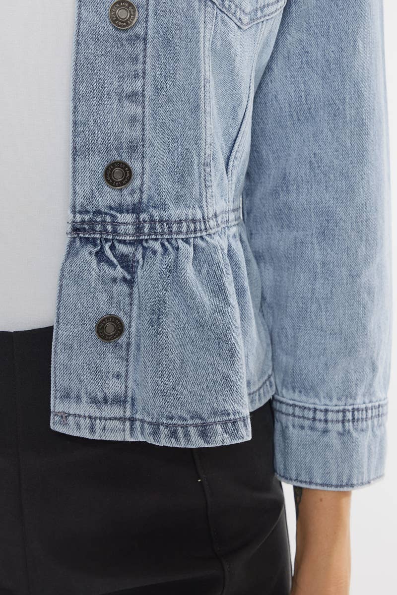 Peplum Denim Jacket