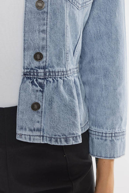 Peplum Denim Jacket