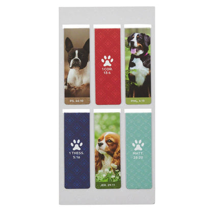 Christian Art Gifts - Magnetic Bookmark set Dogs