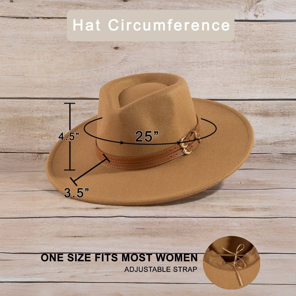 Anarchy Street - Double Belt Strap Fedora Hat
