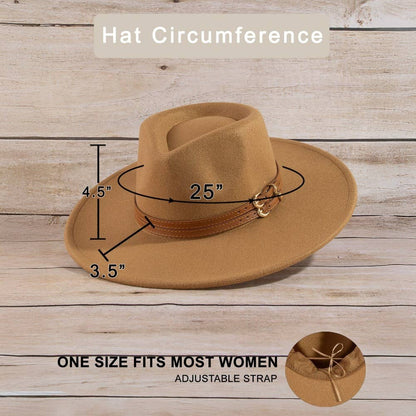 Anarchy Street - Double Belt Strap Fedora Hat