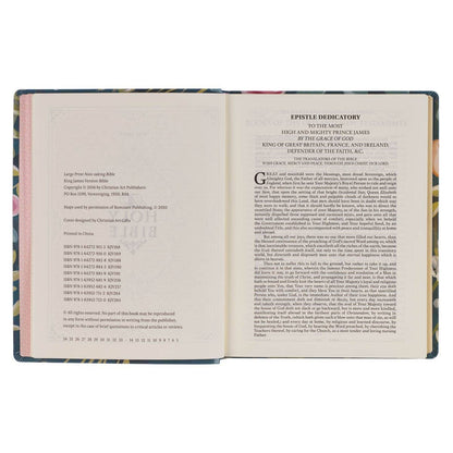 Christian Art Gifts - KJV LP Note Bible LP Faux Leather Love The Lord Matt 22:37