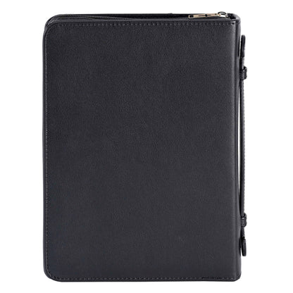 White Dove BIBLE COVER CLASSIC FAUX LEATHER-BLACK-XXL