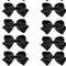 Kids Charm Online - BLACK 5.5" INCH HAIR BOWS 12PCS/$6.50 BW-030-5