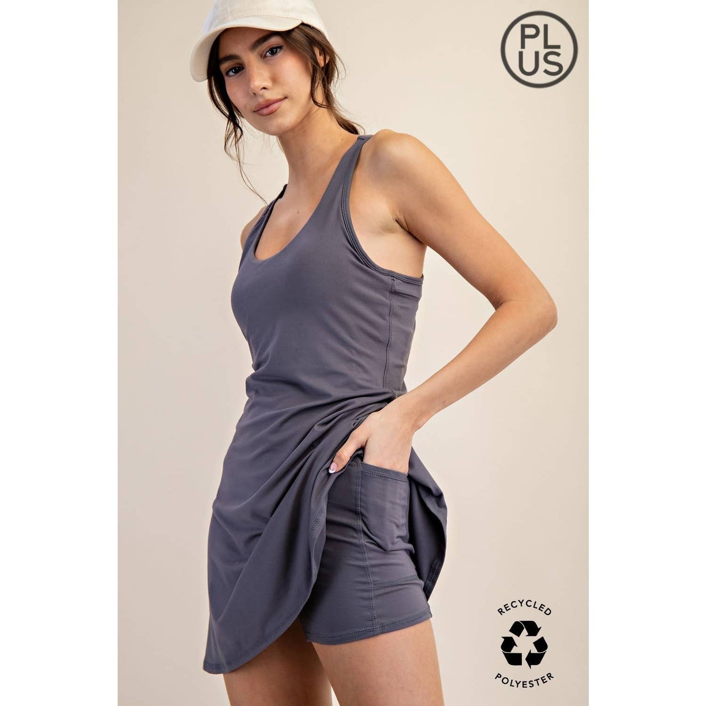 Rae Mode - PLUS SIZE TENNIS ROMPER DRESS