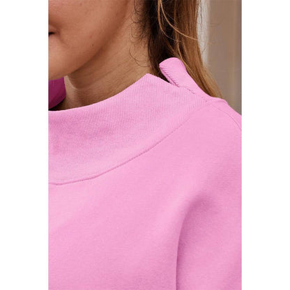 Paperdoll - Pullover Mock Neck Fleece Sweatshirt