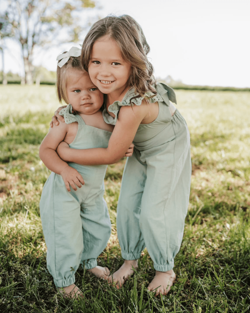 Bailey's Blossoms - Sloane Bow-Back Jumpsuit - Soft Eucalyptus