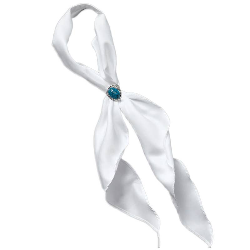 Western Express - White Scarf Tie