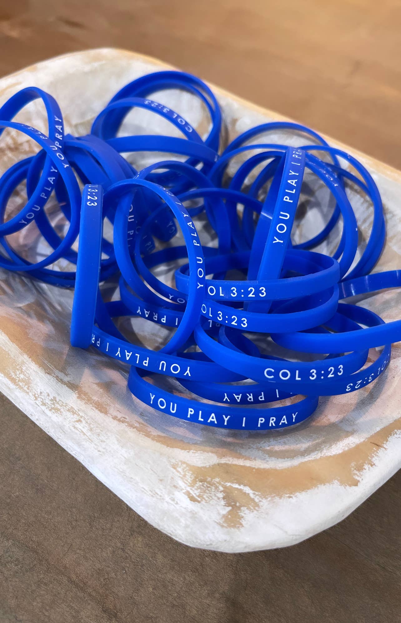 You Play I Pray -  Team Spirit Bracelets | Christian Gameday Gift | Sport Mom