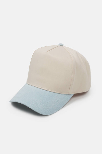 David And Young - Two Tone Denim 5 Panel Baseball Cap
