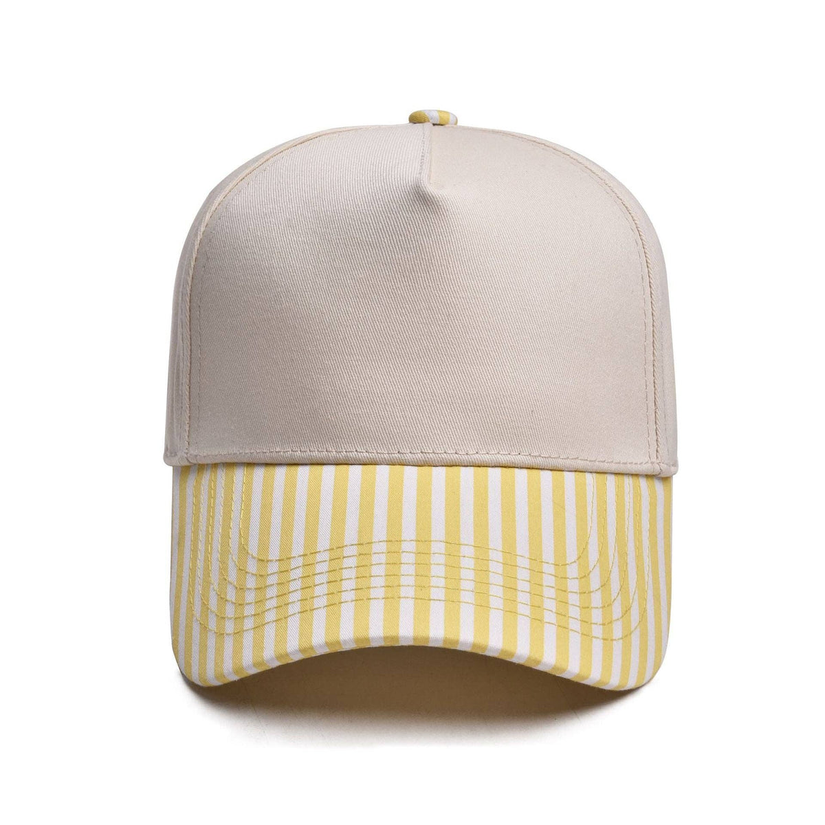 Mae Belles - Striped Two Tone Snap Back Trucker Hat