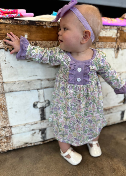Purple Floral Dress