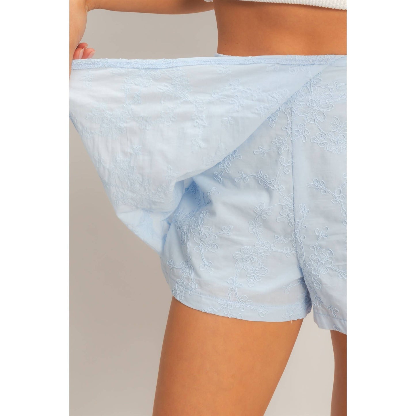 HYFVE - Floral Embroidered Wrap Skort