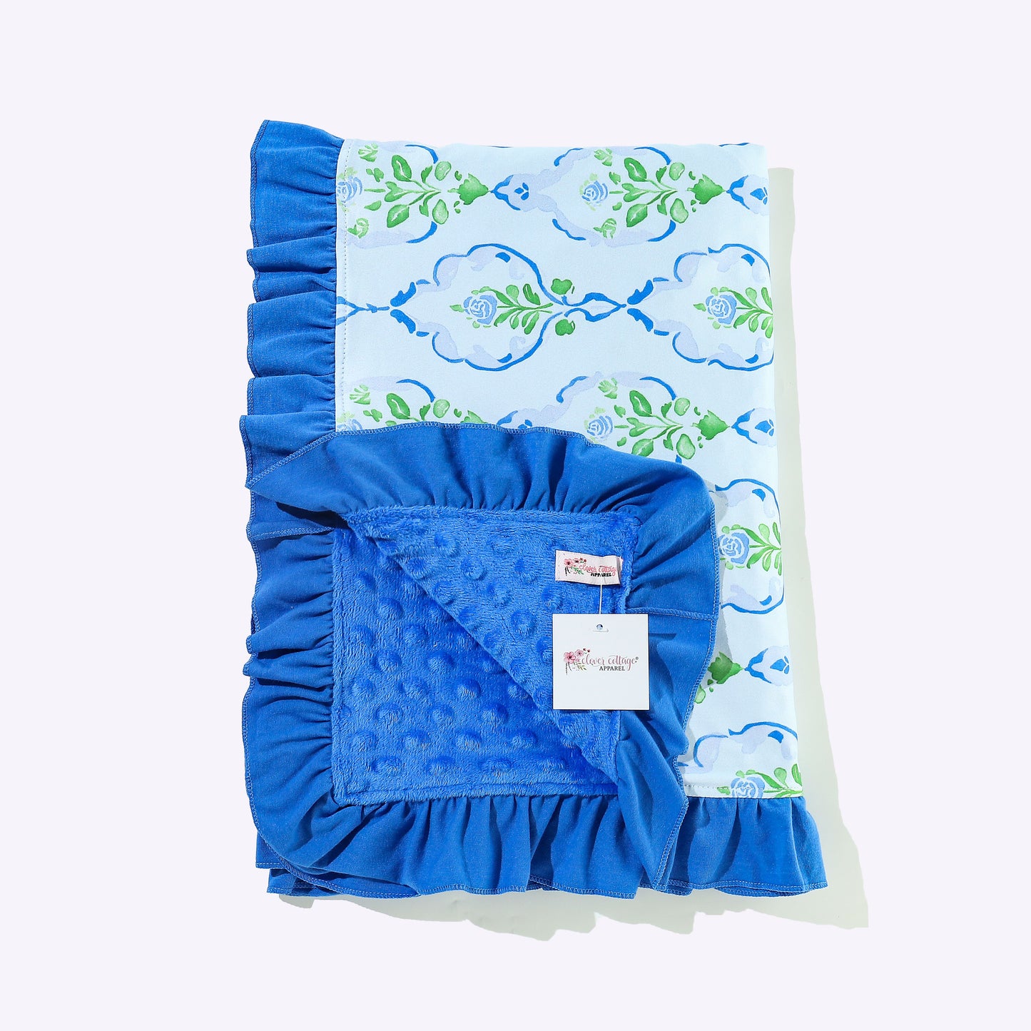 Blue Rose Frame Blanket