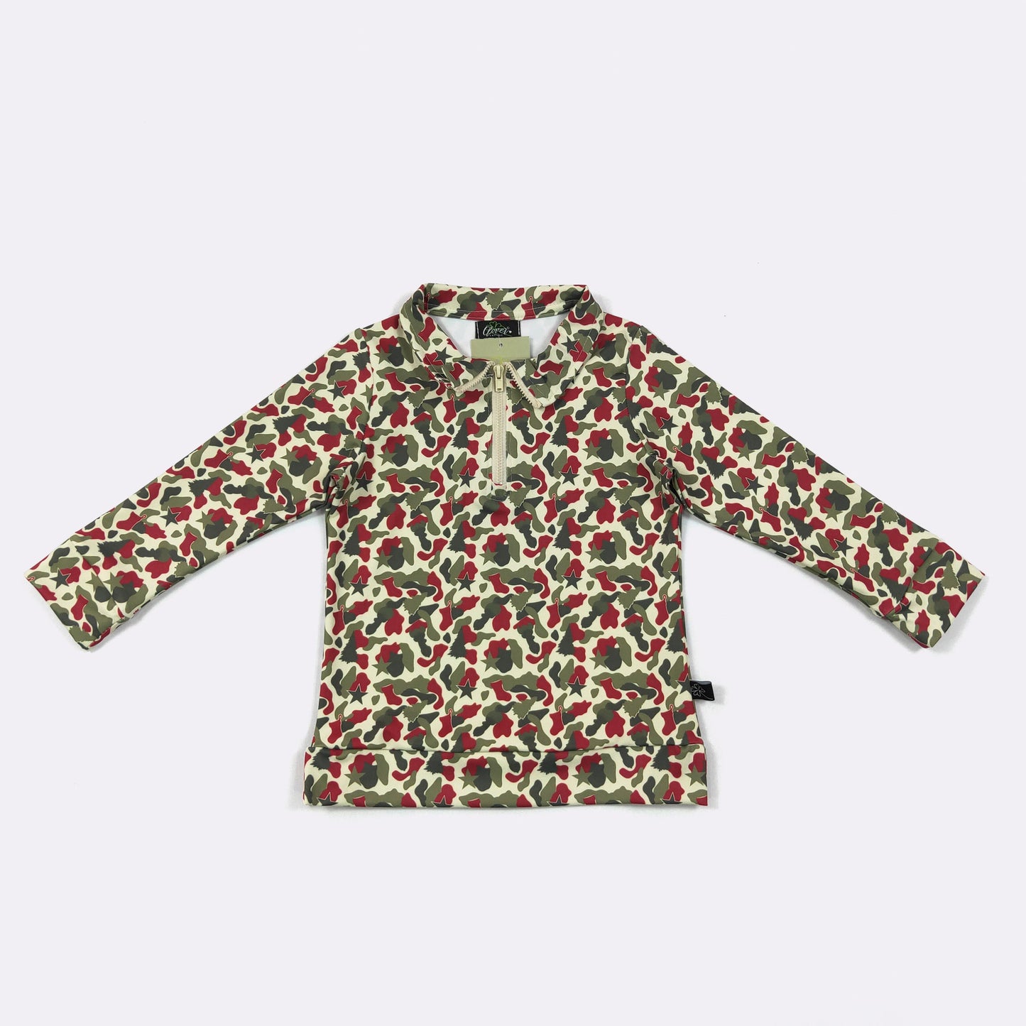 Christmas Camo Boy Quarter Zip