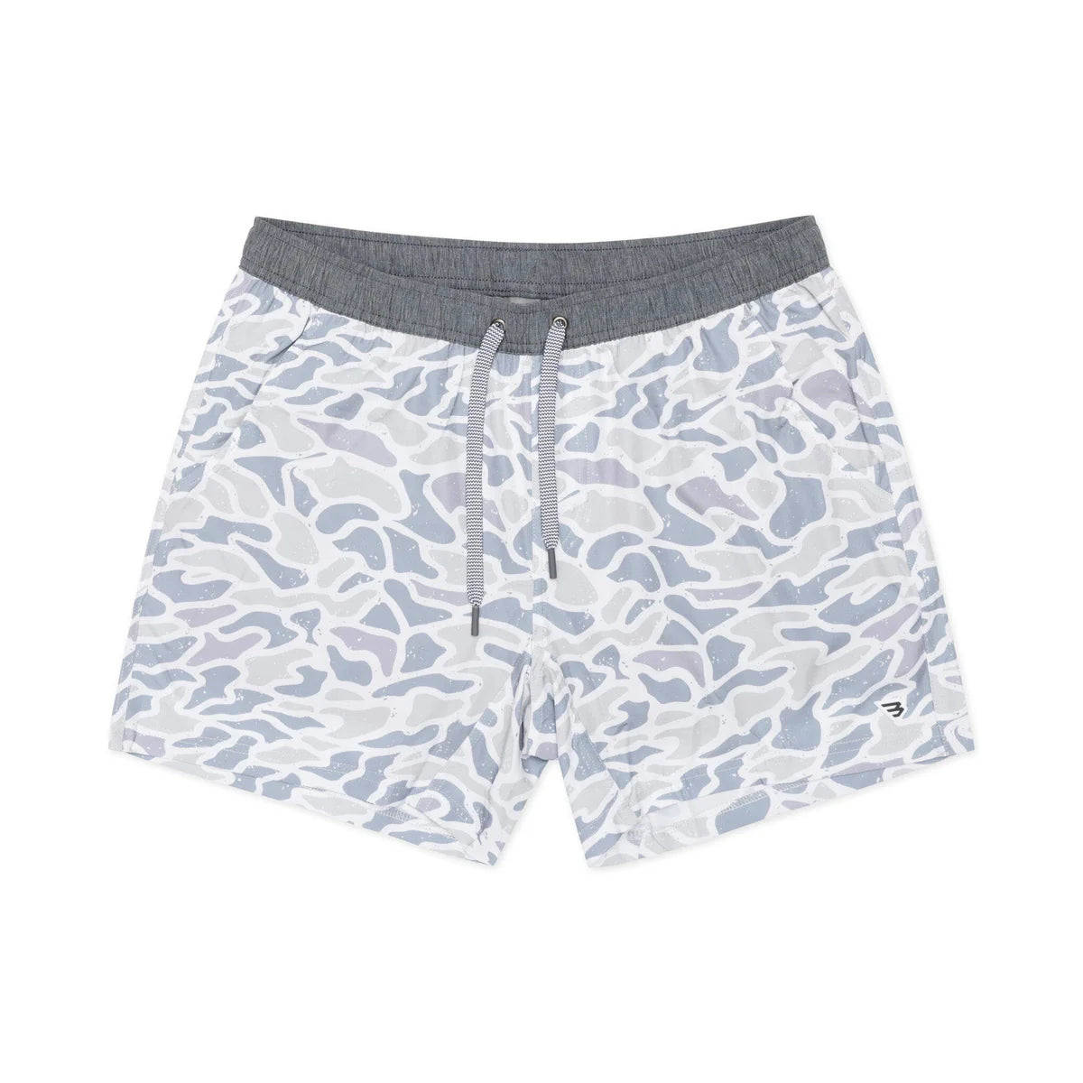 Burlebo White Camo Athletic Shorts