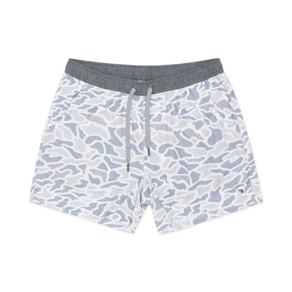Burlebo White Camo Athletic Shorts
