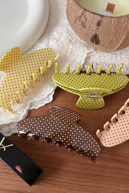 Soli Echo - Polka Dot Hair Claw Clip