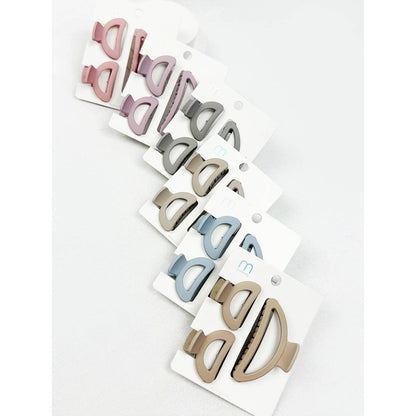 Love and Repeat - 3 pc Set Mini and Medium Half Moon Hair Claw