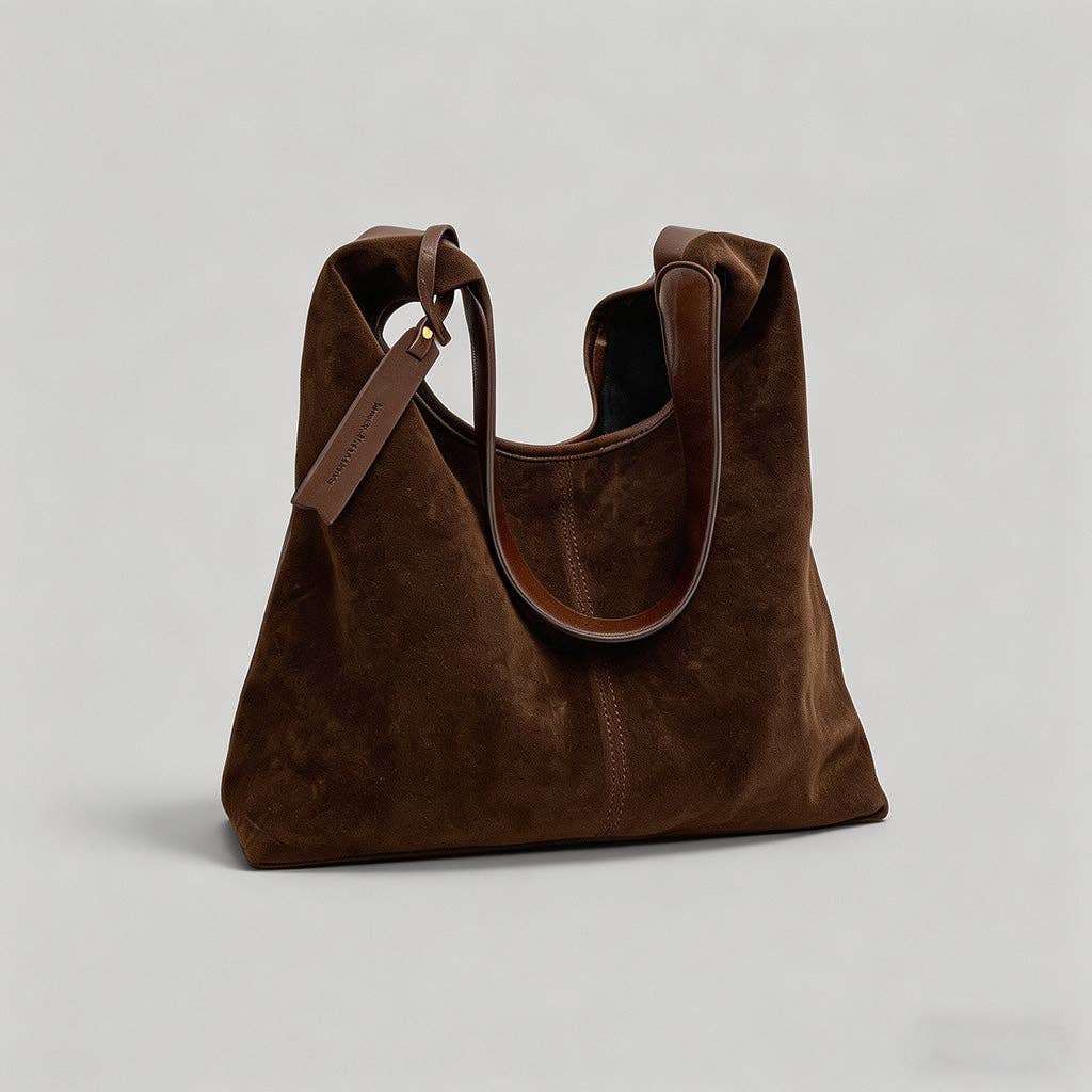 DAYLA - Vintage Suede Hobo Shoulder Bag