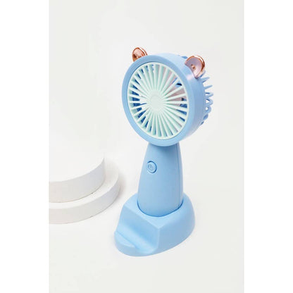 Portable Hand Fan with Cell Phone Stand