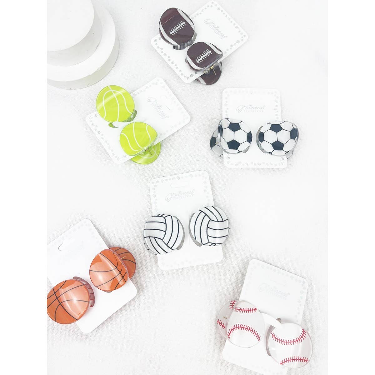Sports Ball Theme Claw Clips
