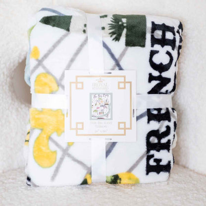 The Big Easy Throw Blue/White 50x60