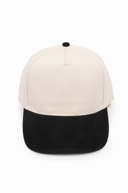 David And Young - SUEDE BRIM 5 Panel Baseball Cap